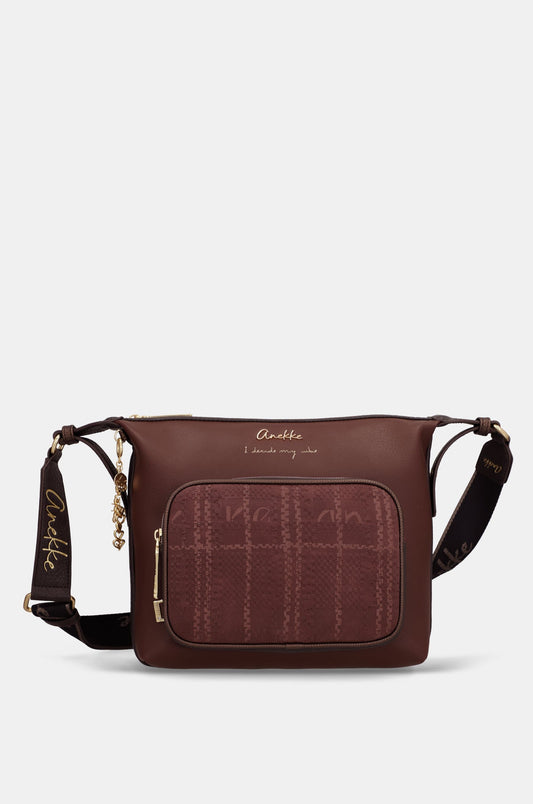 Bandolera grande Burgundy