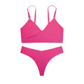 Sexy Lingerie Set with V-Neck Thong and Comfort Bra