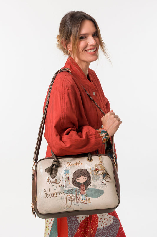 Bolso de asa corta cuadrado Tulip