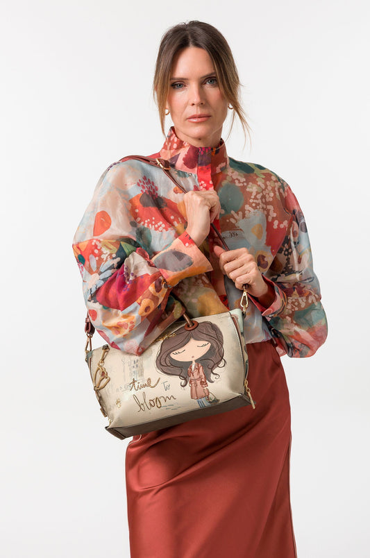 Bolso de asa corta y bandolera Tulip