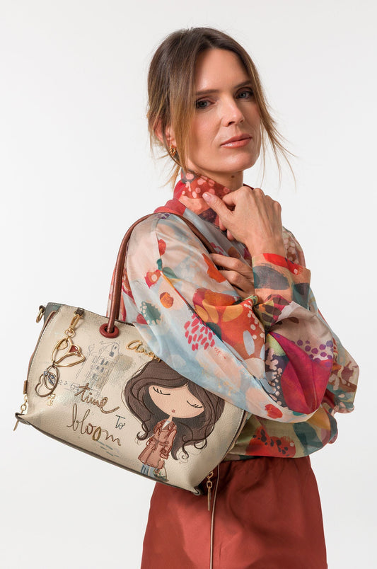 Bolso de asa corta y bandolera Tulip