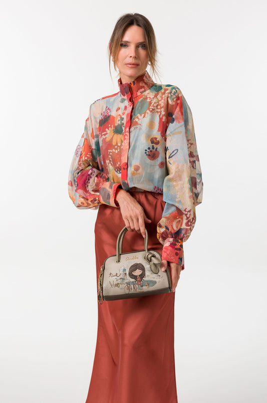 Bolso de asa corta pequeño Tulip