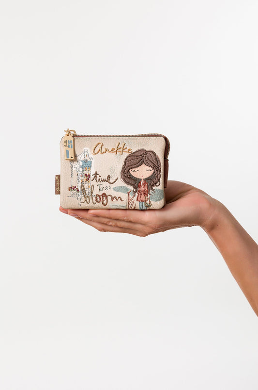 Monedero 3 compartimentos Tulip