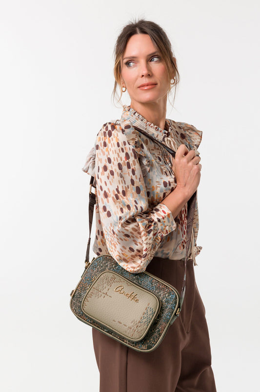 Bandolera con bolsillo frontal Blossom